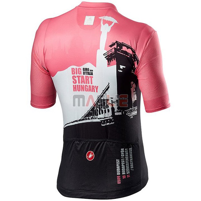 Maglia Giro d'Italia Manica Corta 2020 Bianco Nero Rosa